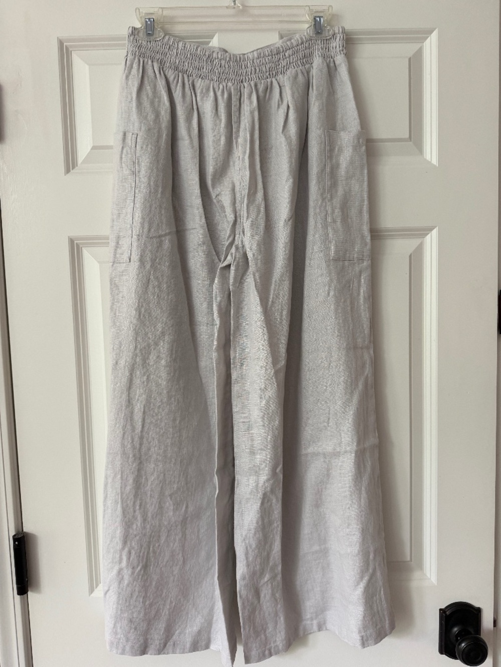 Nomad the Label Milos Linen Pants Oyster (Light Grey) - Picture 12 of 16